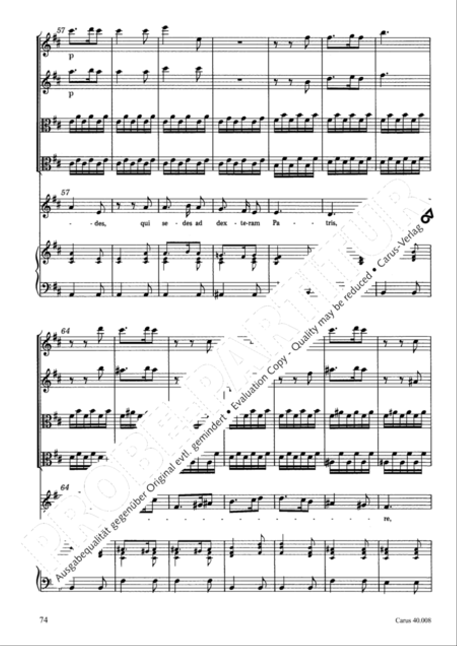 Introduzione e Gloria 4-Part scores gallery preview page 75