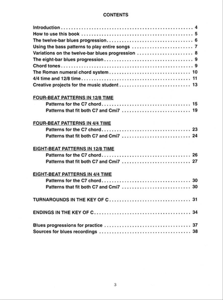 101 Blues Patterns for Bass Guitar Bass Guitar scores gallery preview page 4