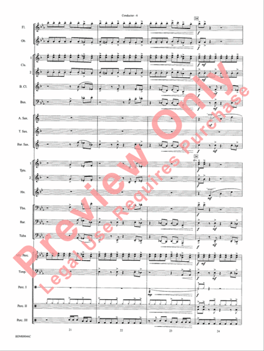 To Forge the New Frontier Concert Band scores gallery preview page 9