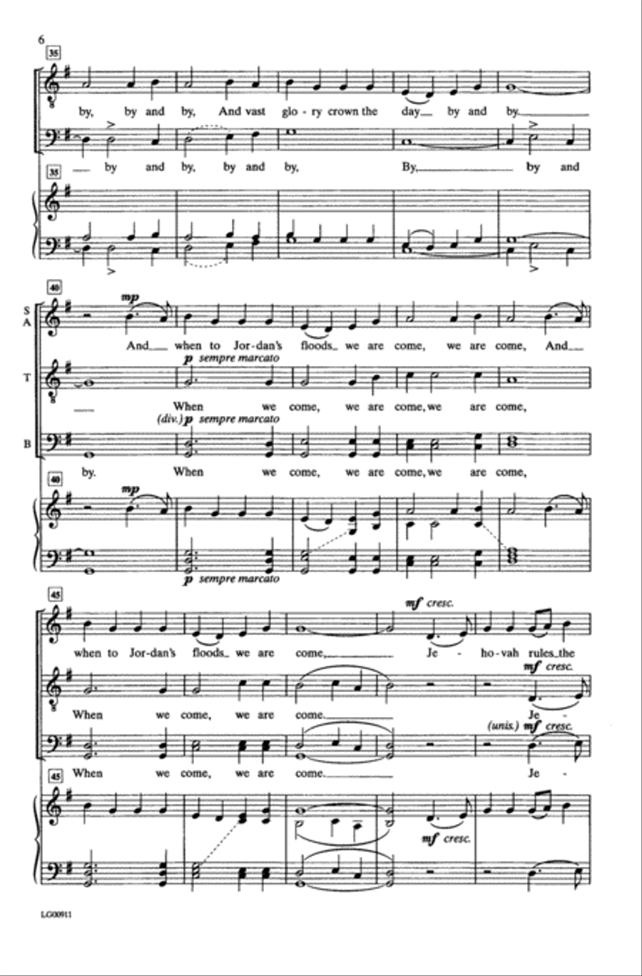Saints Bound for Heaven A Cappella scores gallery preview page 4