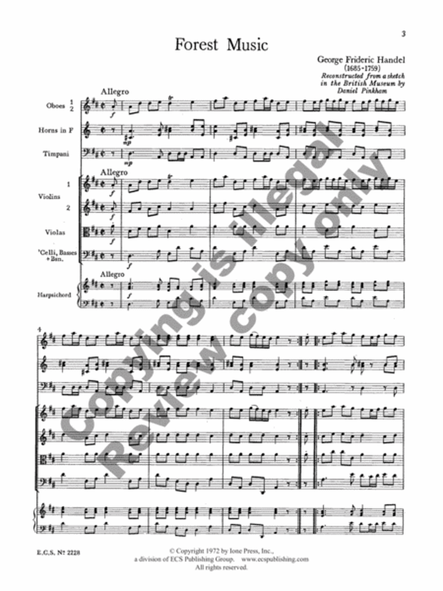 Forest Music (Score)