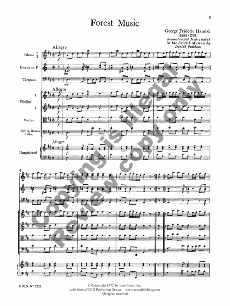 Forest Music (Score)
