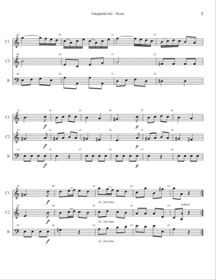 Two Sonatas Small Ensemble scores gallery preview page 5