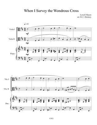 When I Survey the Wondrous Cross (Viola Duet with Piano Accompaniment)