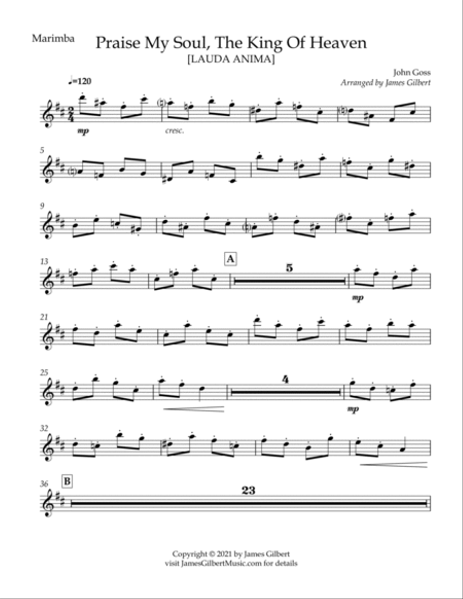 Praise, My Soul, The King Of Heaven Full Orchestra scores gallery preview page 2