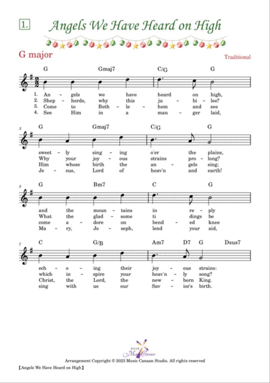 20 Christmas Lead Sheets Piano scores gallery preview page 5