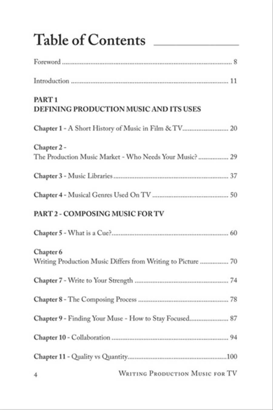 Writing Production Music for TV Collection / Songbook scores gallery preview page 2