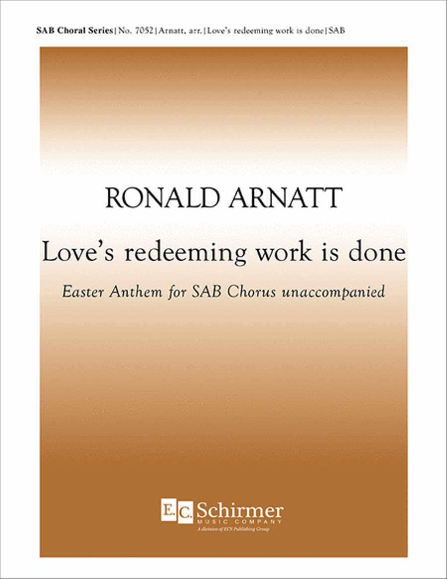 Love's redeeming work is done 3-Part scores gallery preview page 1