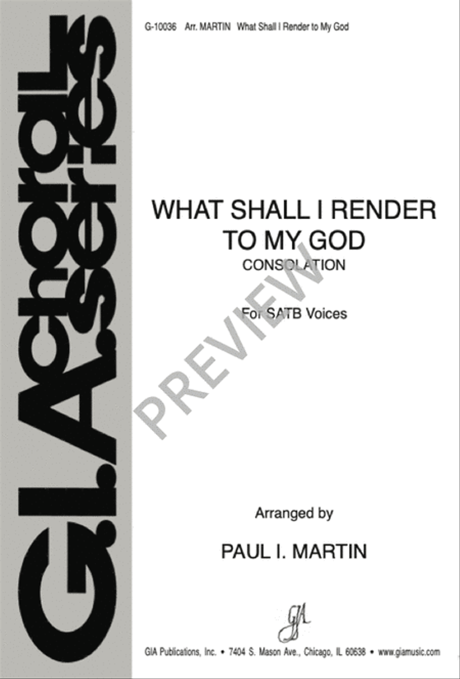 What Shall I Render to My God 4-Part scores gallery preview page 2