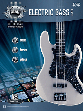 Book cover for Alfred's PLAY Electric Bass Basics