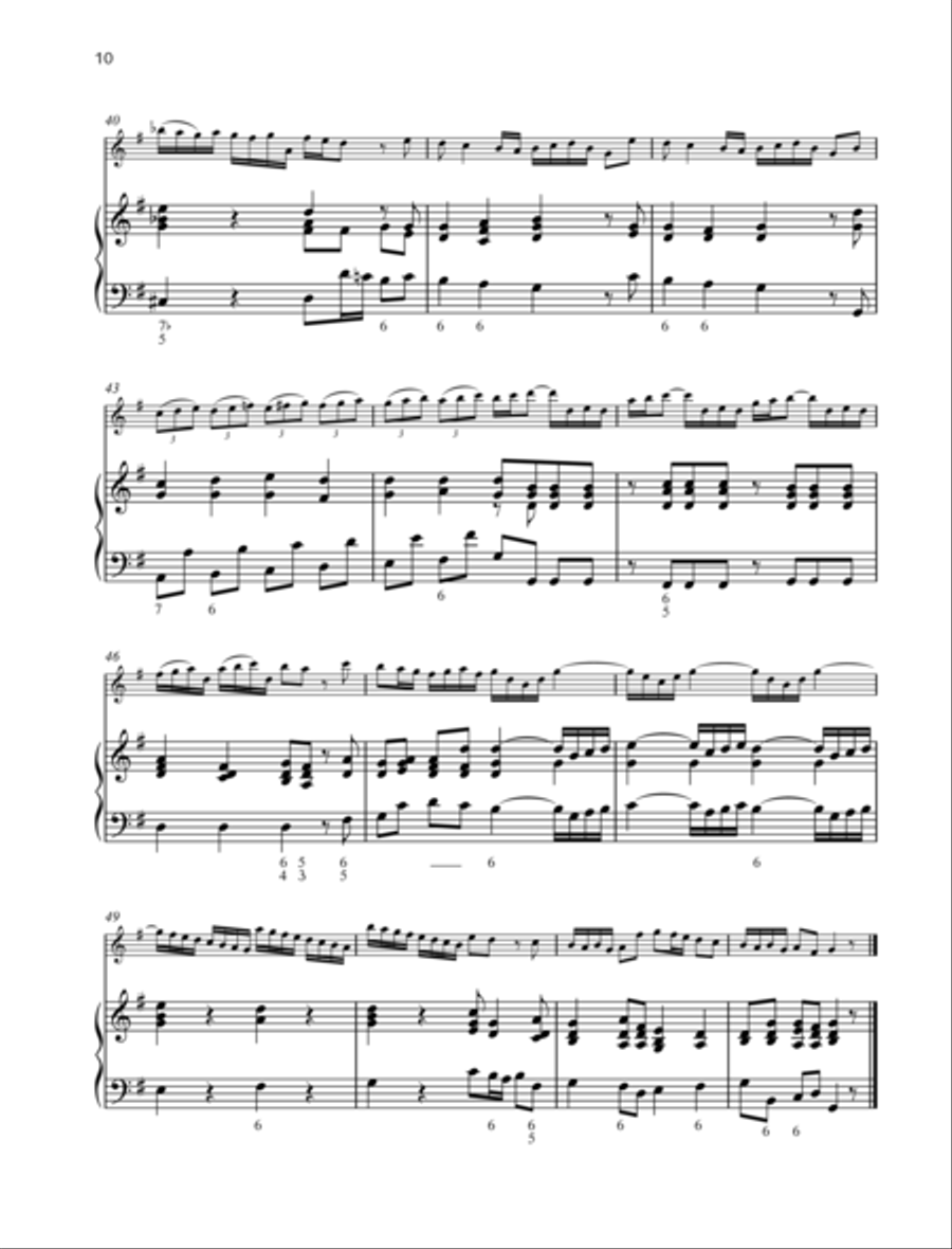 Sonata G major Sonata G major Flute Solo scores gallery preview page 5
