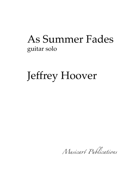 As Summer Fades - guitar solo image number null