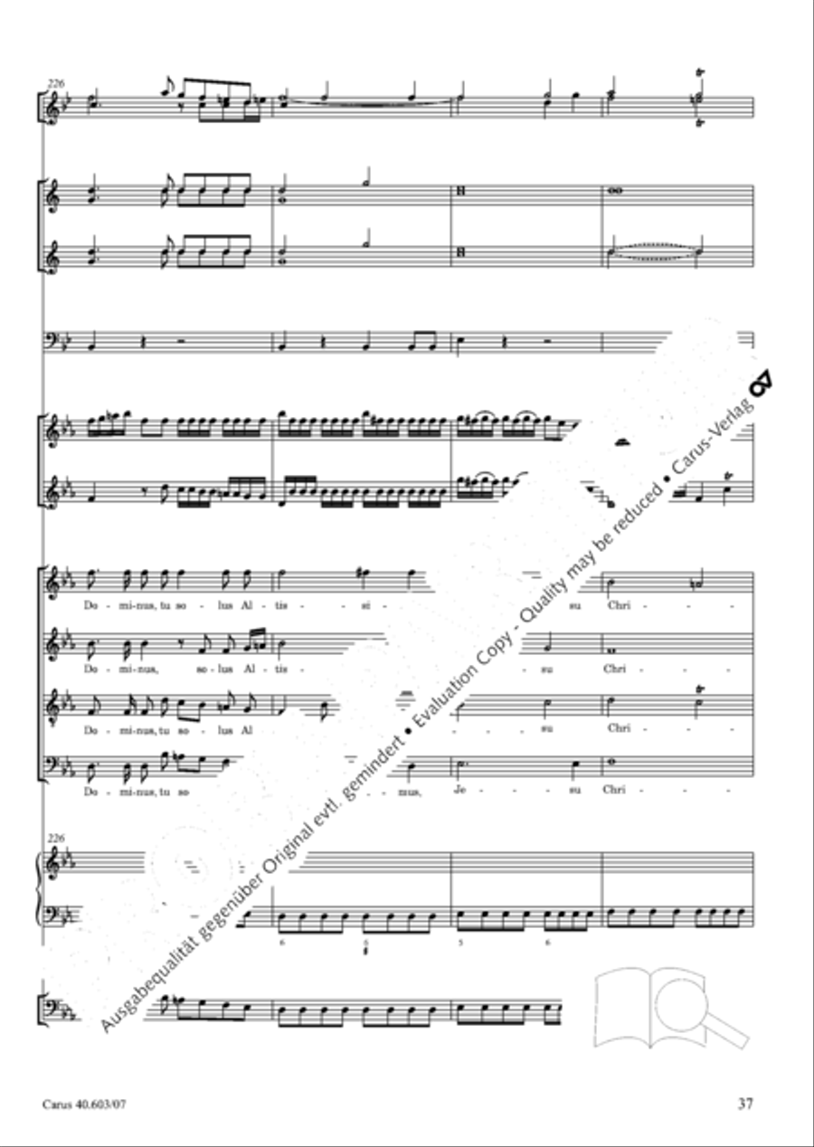 Grosse Orgelsolomesse in Es 4-Part scores gallery preview page 50