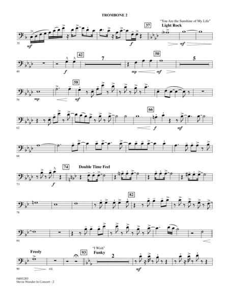Stevie Wonder In Concert - Trombone 2