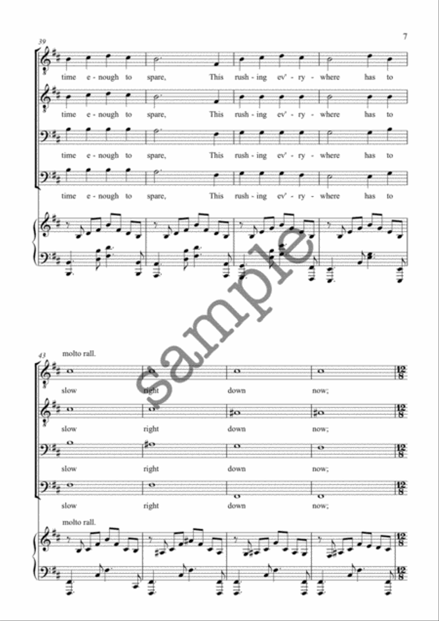 Sing for Your Life TTBB scores gallery preview page 7