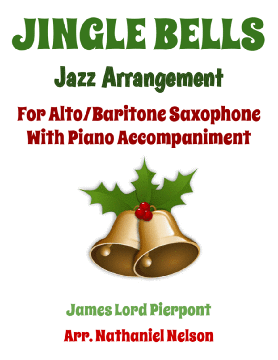 Jazzy Jingle Bells for Eb Saxophone and Piano Woodwind Duet scores gallery preview page 1