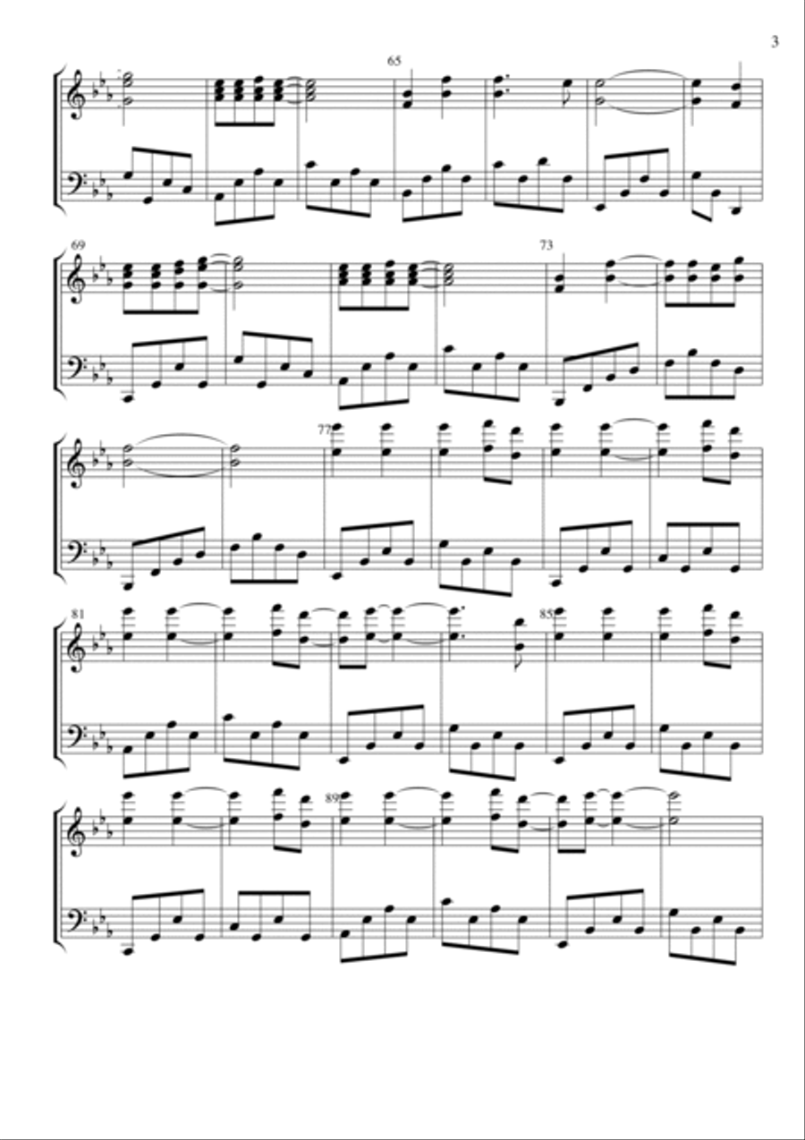 Only Time Piano Solo scores gallery preview page 3