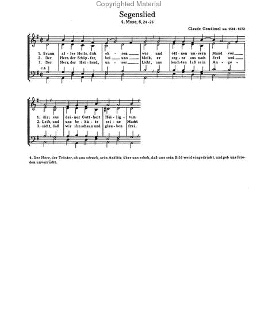Goudimel: Brunn alles Heils; Schutz: Ich will, so lang ich lebe; Stobaeus: Ich hab ein herzlich Freud Score scores gallery preview page 2
