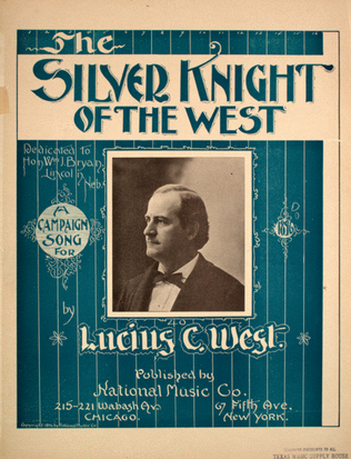 Book cover for The Silver Knight of the West. A Campaign Song