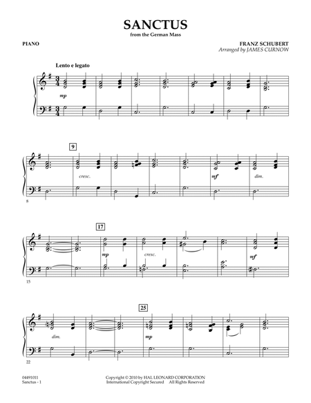 Sanctus (from German Mass) - Piano