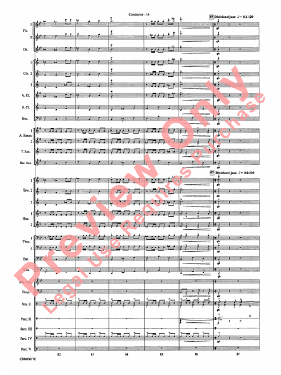 Happy Birthday Around the World Concert Band scores gallery preview page 17