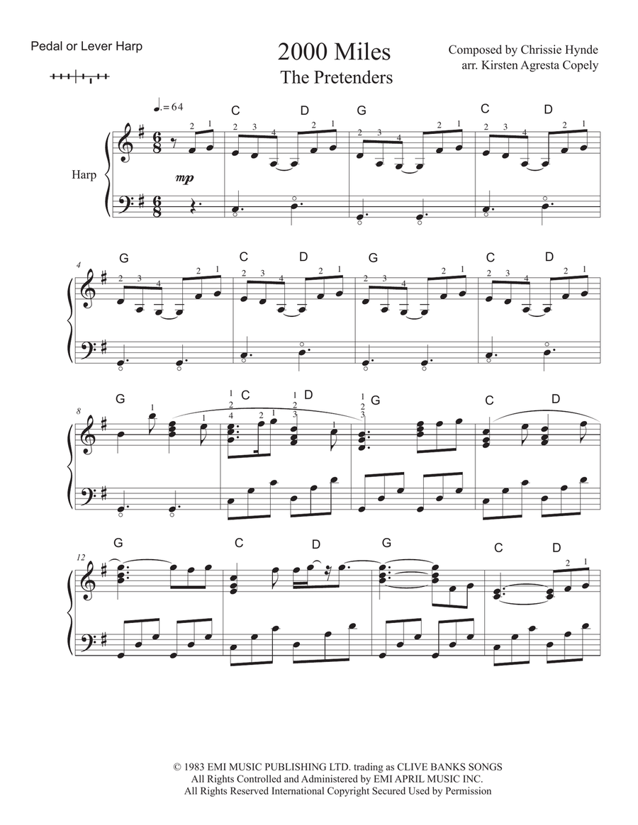 2000 Miles Harp scores gallery preview page 1