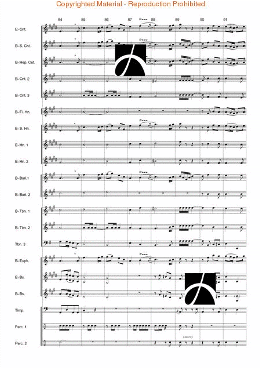 Helios Concert Band scores gallery preview page 13