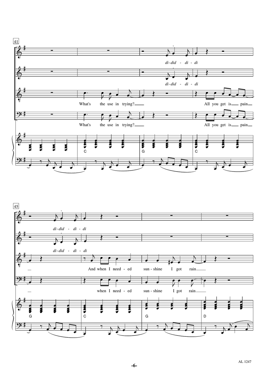 I'm A Believer 4-Part scores gallery preview page 6
