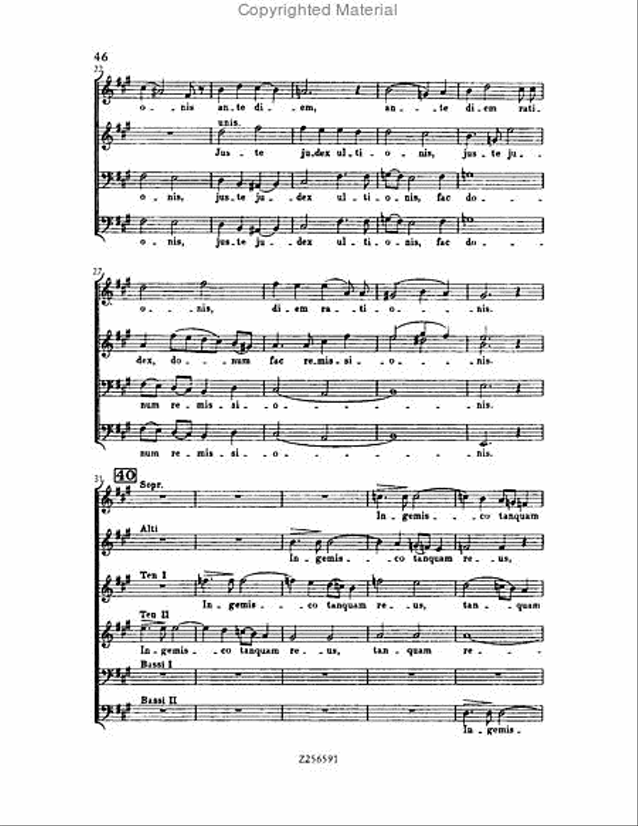 Grande Messe du Morts, H 75 Choir scores gallery preview page 46