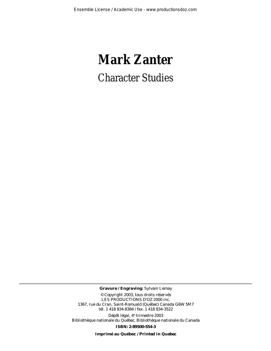 Character Studies Classical Guitar scores gallery preview page 1