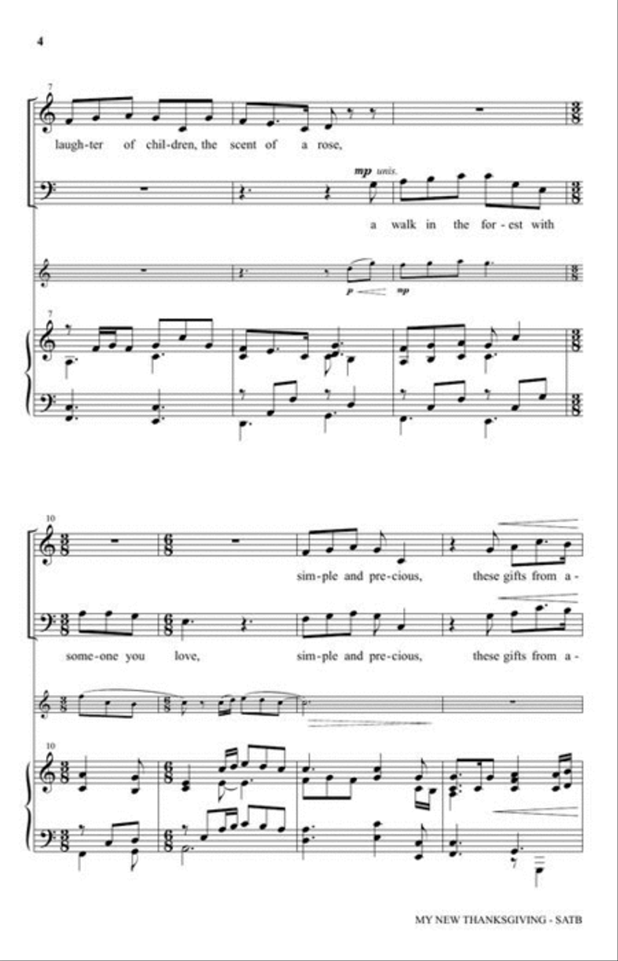 My New Thanksgiving 4-Part scores gallery preview page 4