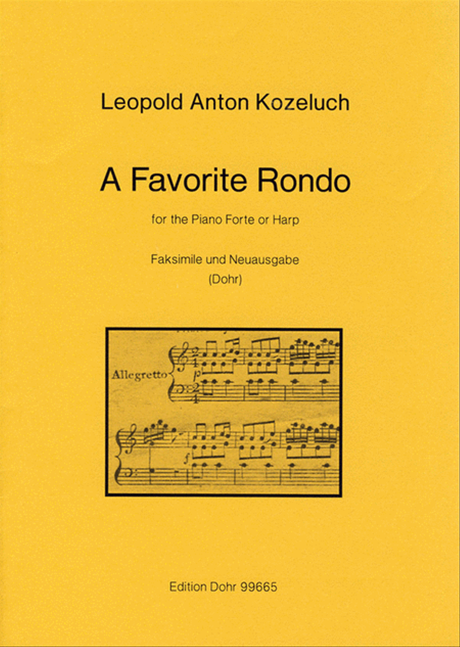 A favorite Rondo for the Pianoforte or Harp o.op. (c.1785) Harp scores gallery preview page 1