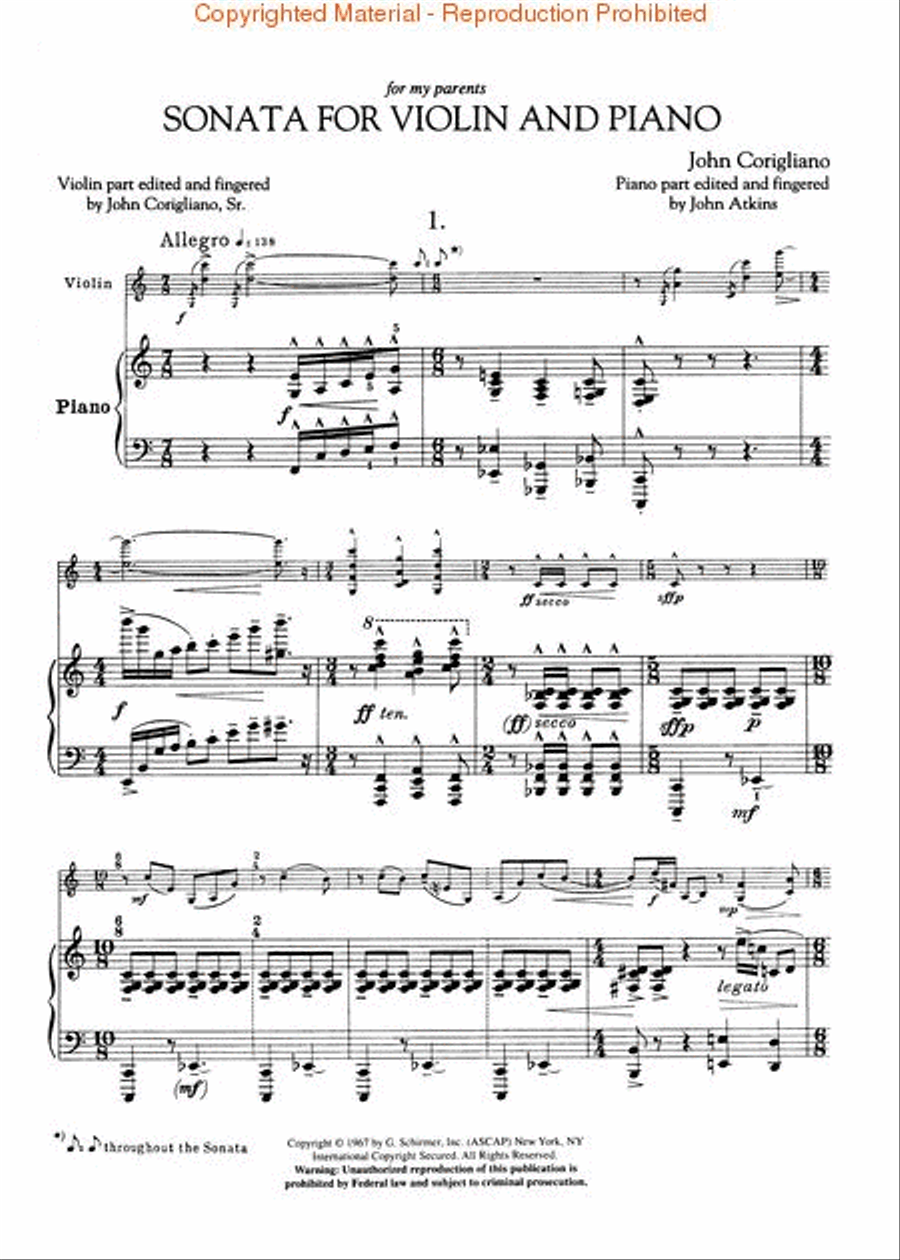 Sonata Violin Solo scores gallery preview page 2