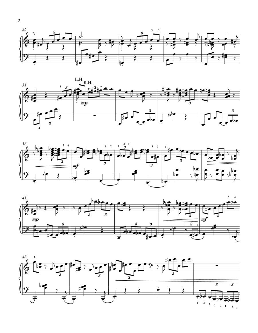 Ascending Major Seventh - Showing Off Piano Solo scores gallery preview page 2