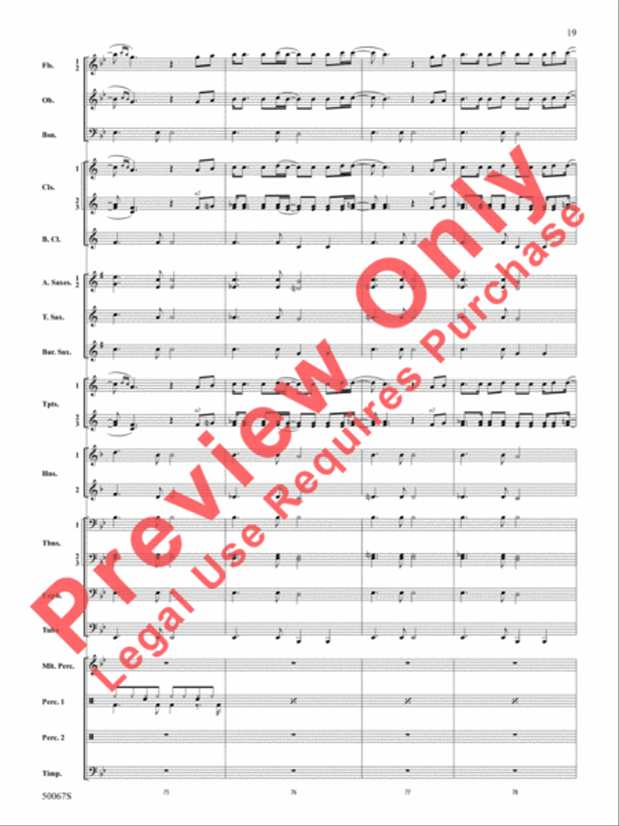 David Bowie -- The Hits David Bowie -- The Hits Concert Band scores gallery preview page 20
