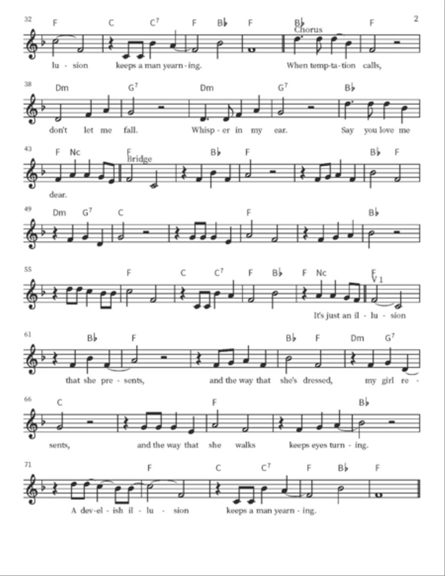Just An Illusion Piano scores gallery preview page 2