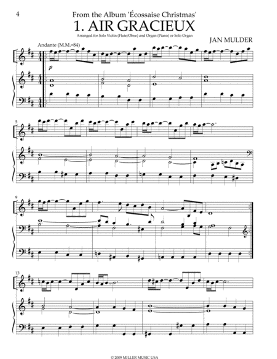 Air Gracieux Flute Solo scores gallery preview page 1