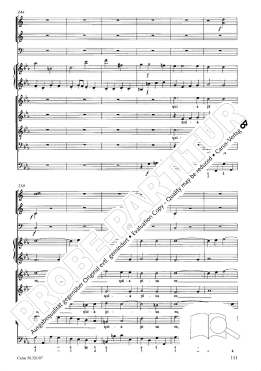 Requiem in C minor 4-Part scores gallery preview page 118