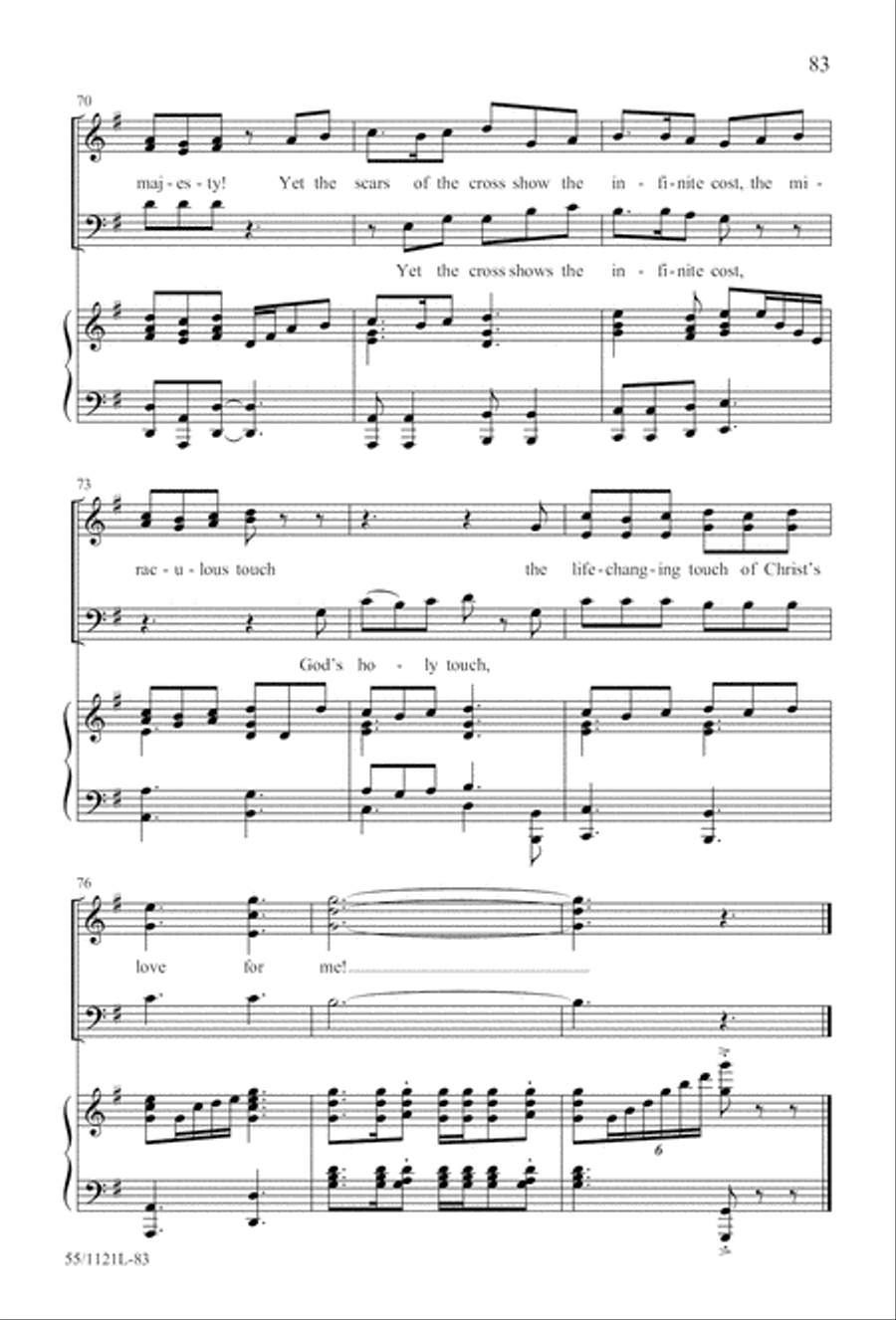 Touched by the Christ Touched by the Christ 3-Part scores gallery preview page 84