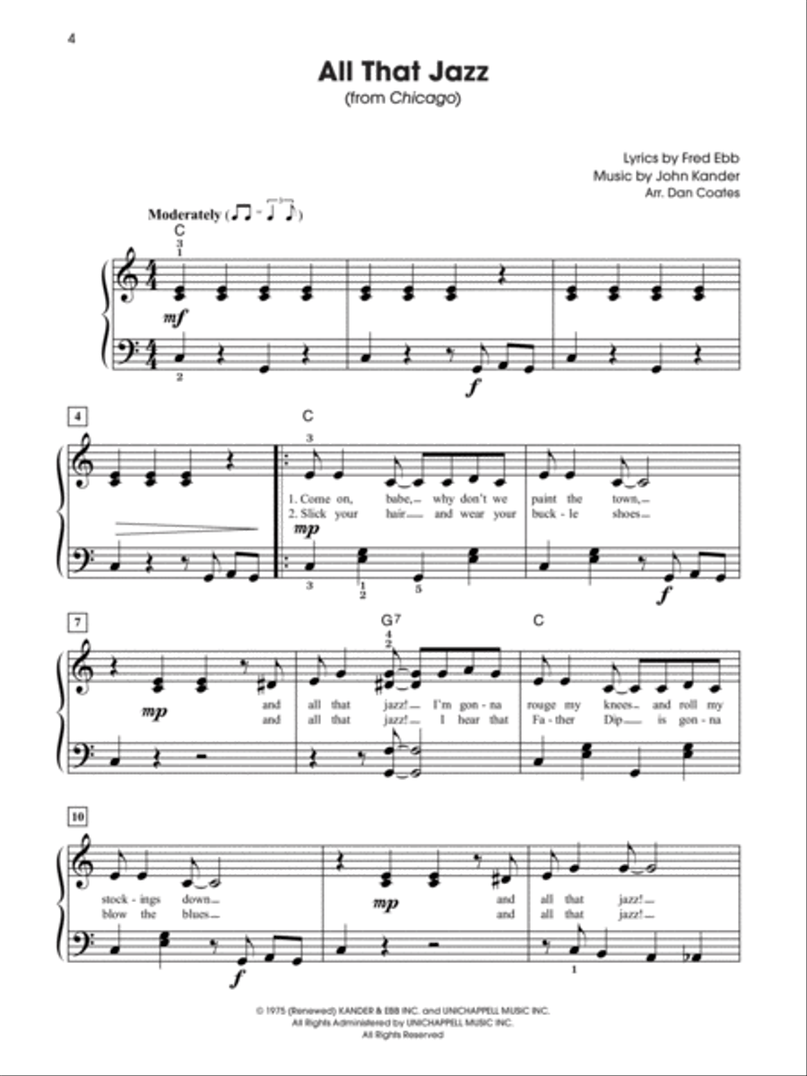 The Giant Book of Broadway Sheet Music Easy Piano scores gallery preview page 4