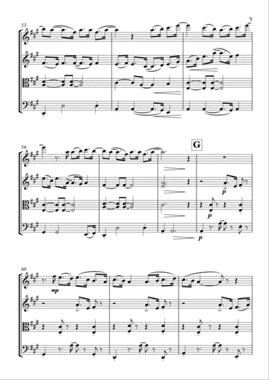 Bubbly String Quartet scores gallery preview page 5