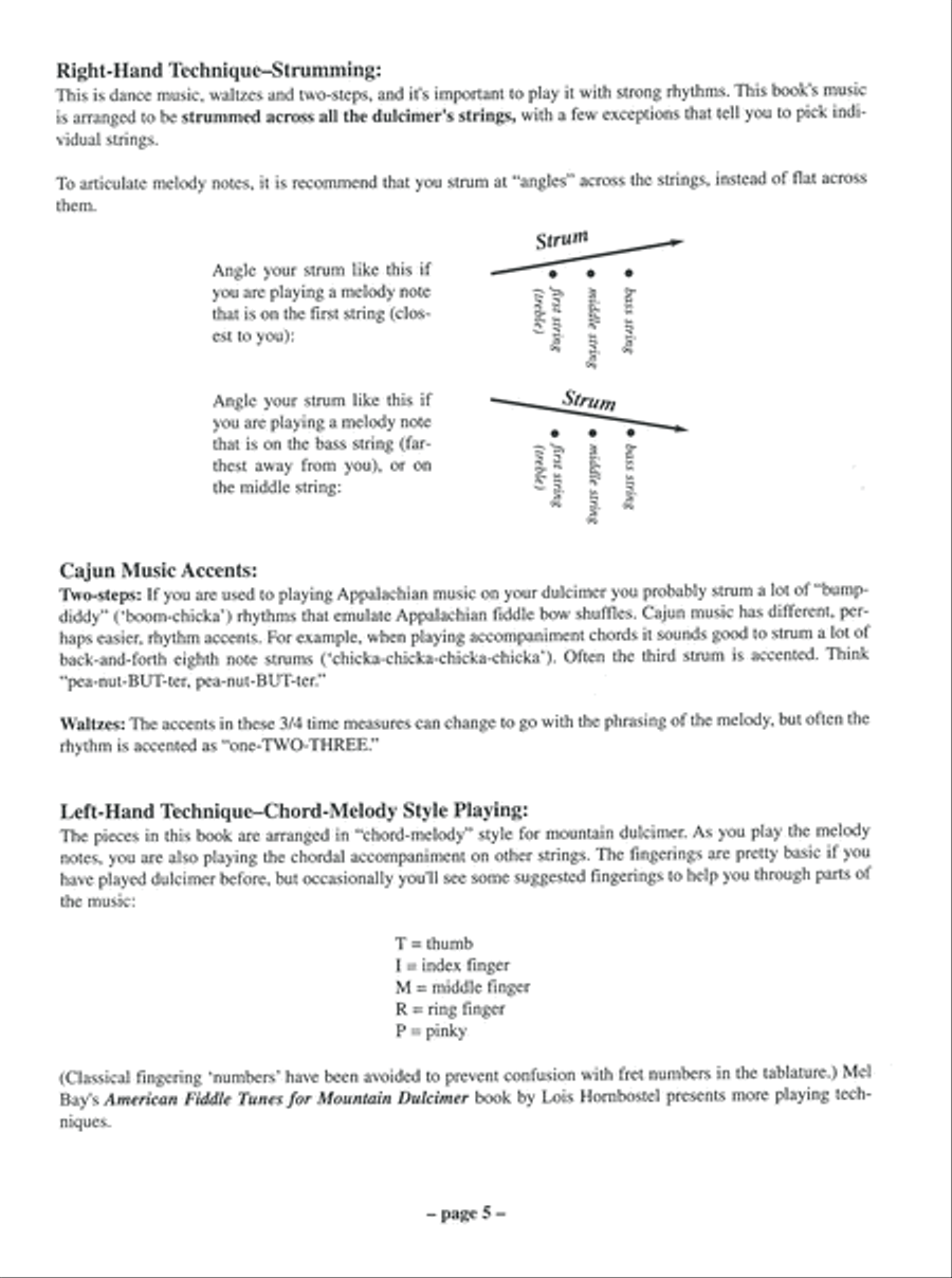 Cajun Favorites for Mountain Dulcimer Mountain Dulcimer scores gallery preview page 11