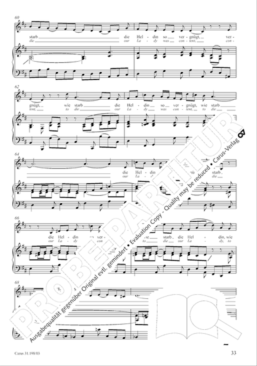 Let, Princess, let but one more ray (Lass, Furstin, lass noch einen Strahl) 4-Part scores gallery preview page 34