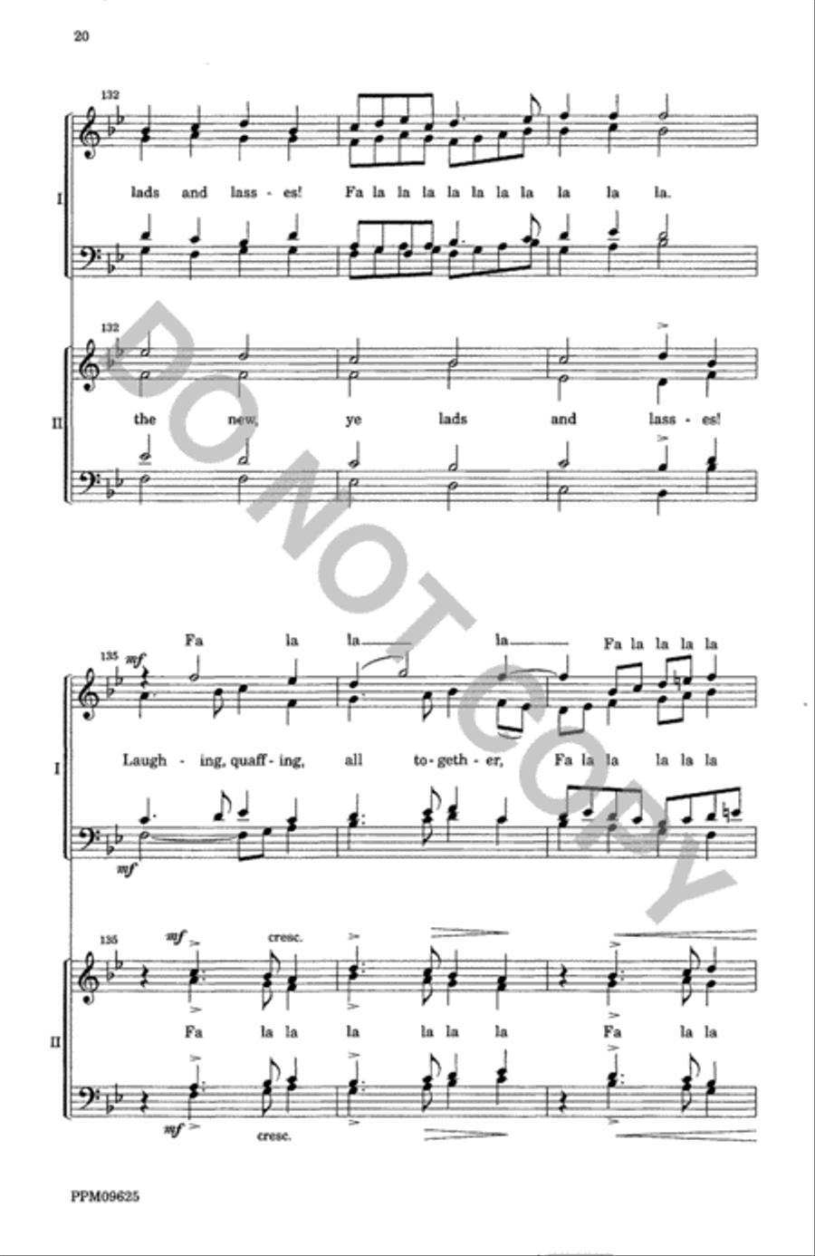 A Christmas Garland--SATB Divisi scores gallery preview page 21