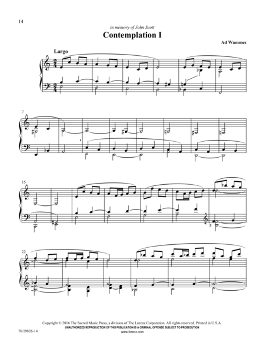 Triptych Triptych Organ Solo scores gallery preview page 8