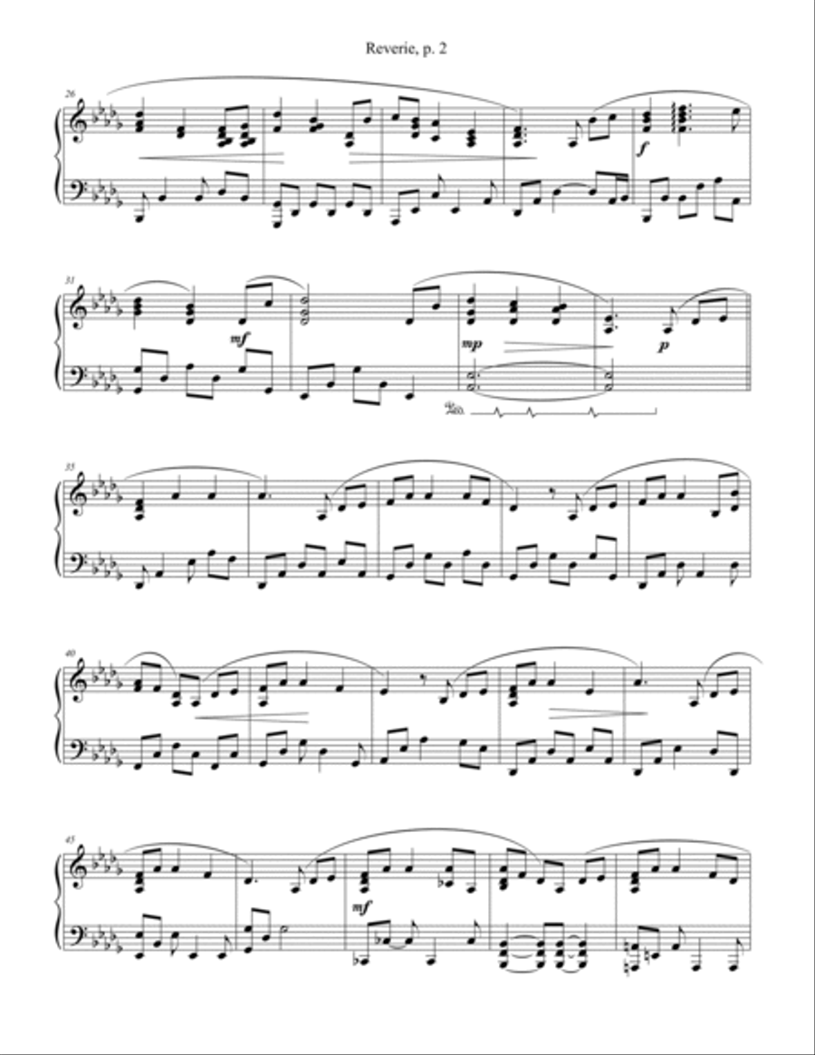 Reverie Reverie Piano Solo scores gallery preview page 3