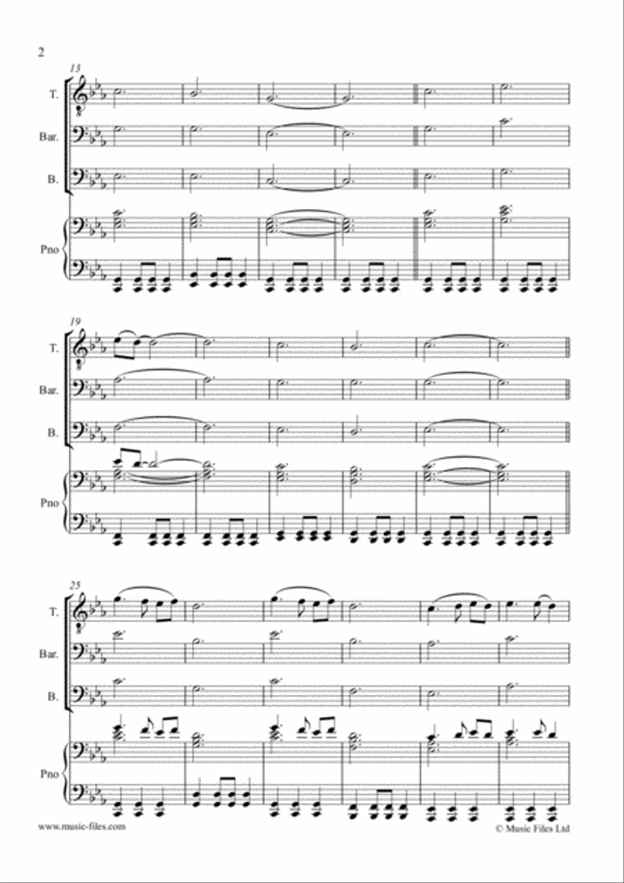 Deep Water (piano/vocal) Choir scores gallery preview page 2