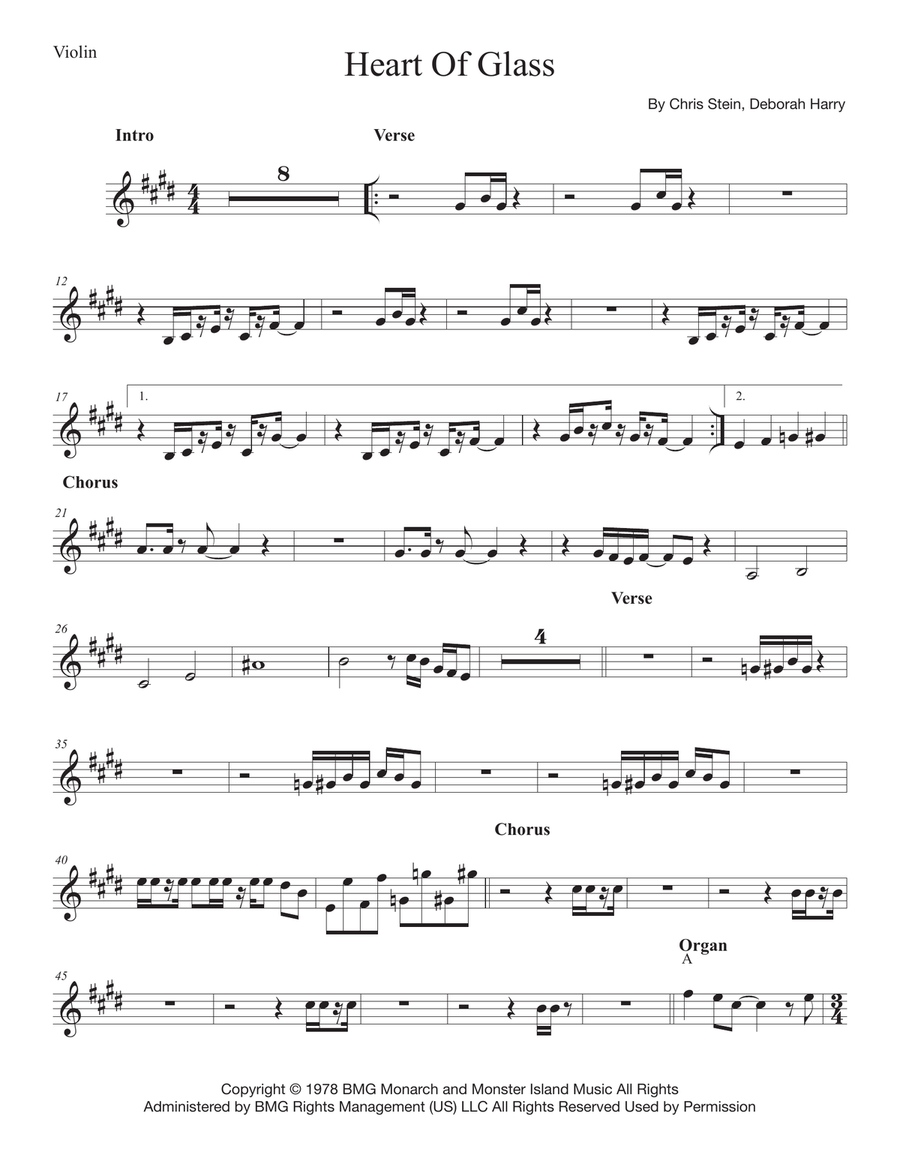 Heart Of Glass Small Ensemble scores gallery preview page 2