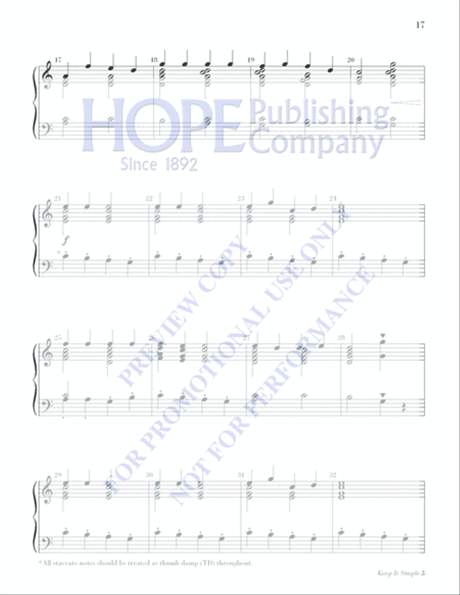 Keep It Simple 5 (Christmas Sacred and Secular) 2-Octaves scores gallery preview page 19