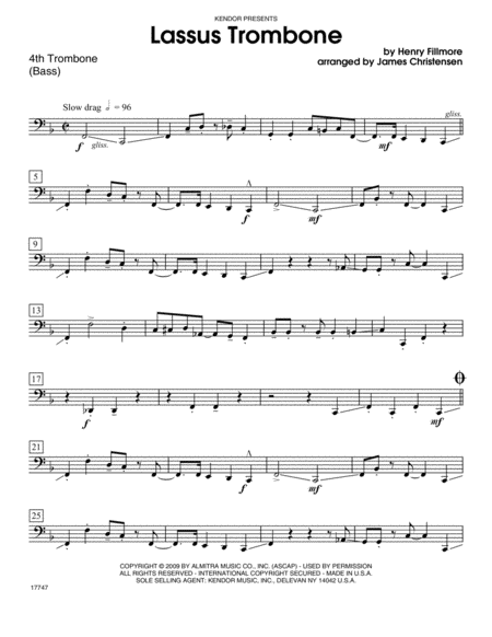 Lassus Trombone - Trombone 4